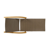 Hampton Outdoor Rustic Acacia Wood Chaise Lounge with Wicker Seating by Christopher Knight Home