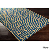 Hand-Hooked Gwyneth Contemporary Geometric Indoor/Outdoor Area Rug