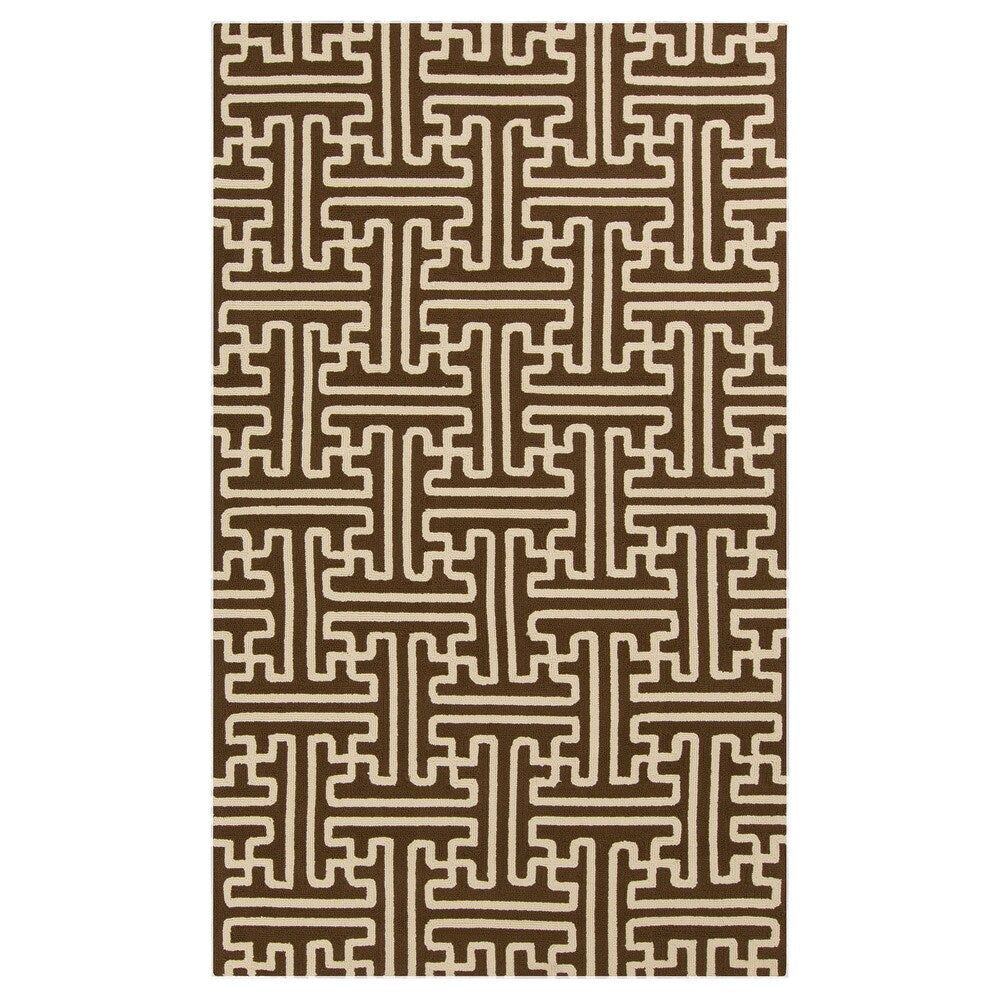 Hand-Hooked Gwyneth Contemporary Geometric Indoor/Outdoor Area Rug