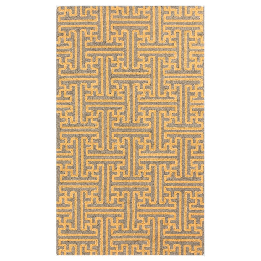 Hand-Hooked Gwyneth Contemporary Geometric Indoor/Outdoor Area Rug