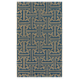 Hand-Hooked Gwyneth Contemporary Geometric Indoor/Outdoor Area Rug