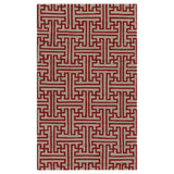 Hand-Hooked Gwyneth Contemporary Geometric Indoor/Outdoor Area Rug