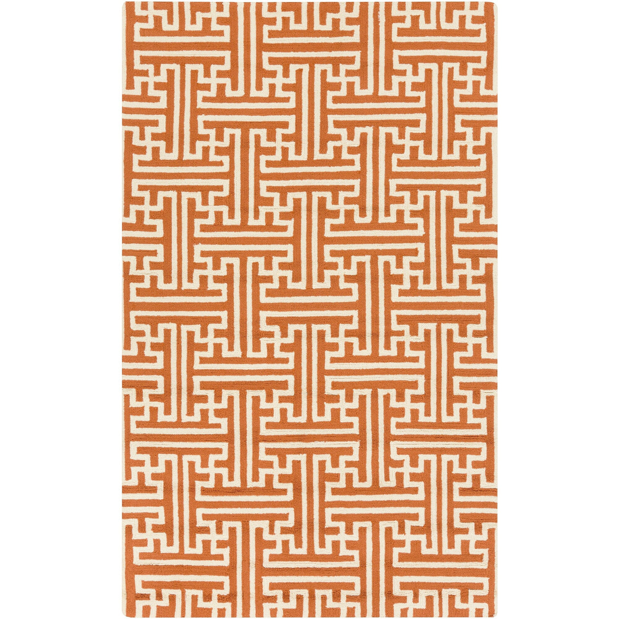 Hand-Hooked Gwyneth Contemporary Geometric Indoor/Outdoor Area Rug