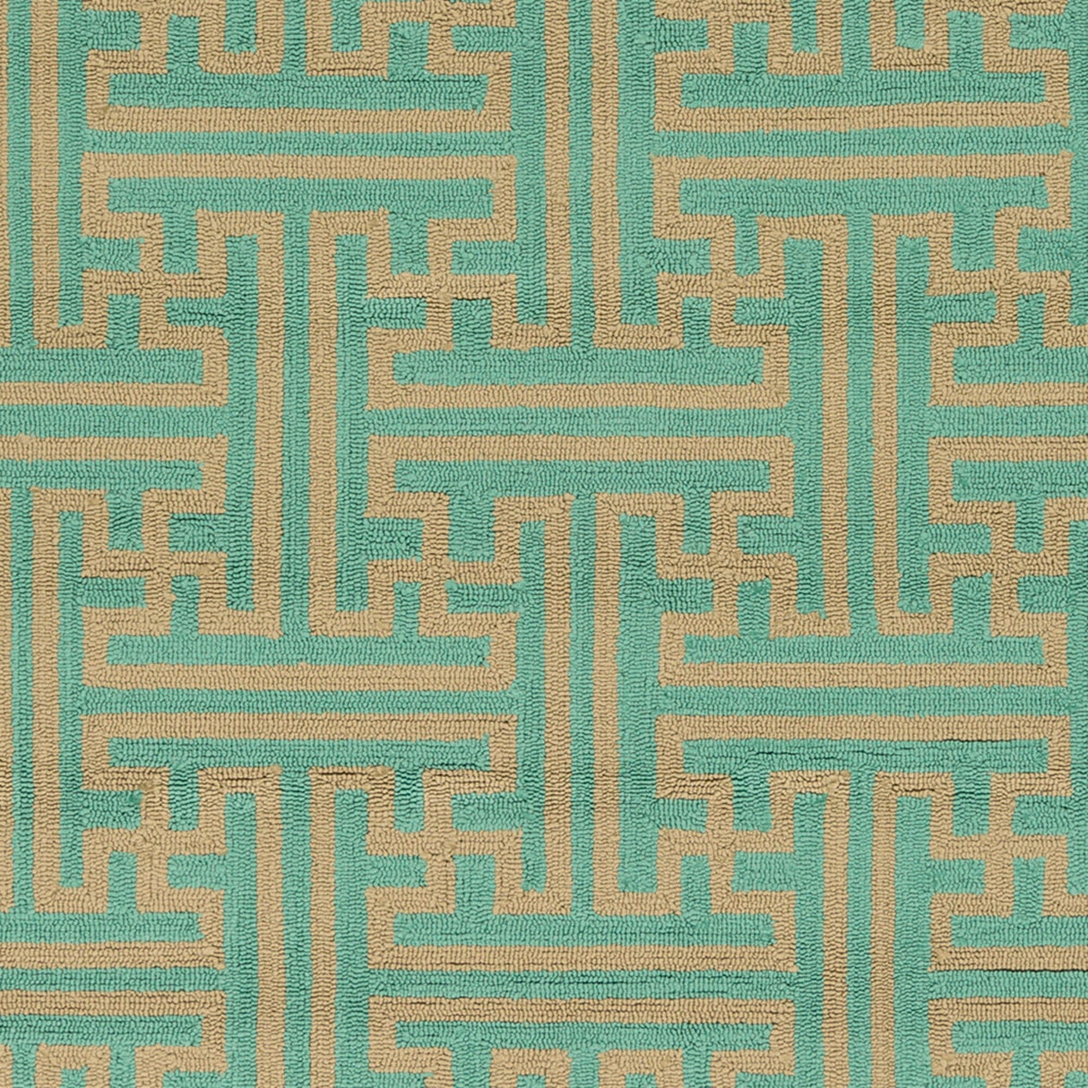 Hand-Hooked Gwyneth Contemporary Geometric Indoor/Outdoor Area Rug