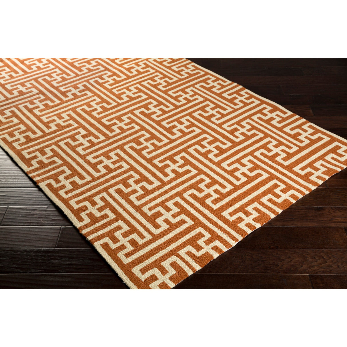 Hand-Hooked Gwyneth Contemporary Geometric Indoor/Outdoor Area Rug