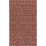 Hand-Hooked Gwyneth Contemporary Geometric Indoor/Outdoor Area Rug