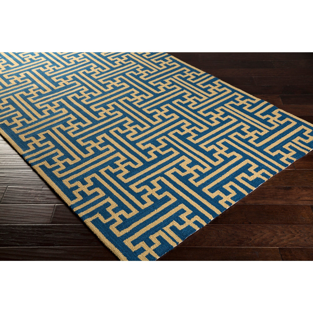 Hand-Hooked Gwyneth Contemporary Geometric Indoor/Outdoor Area Rug
