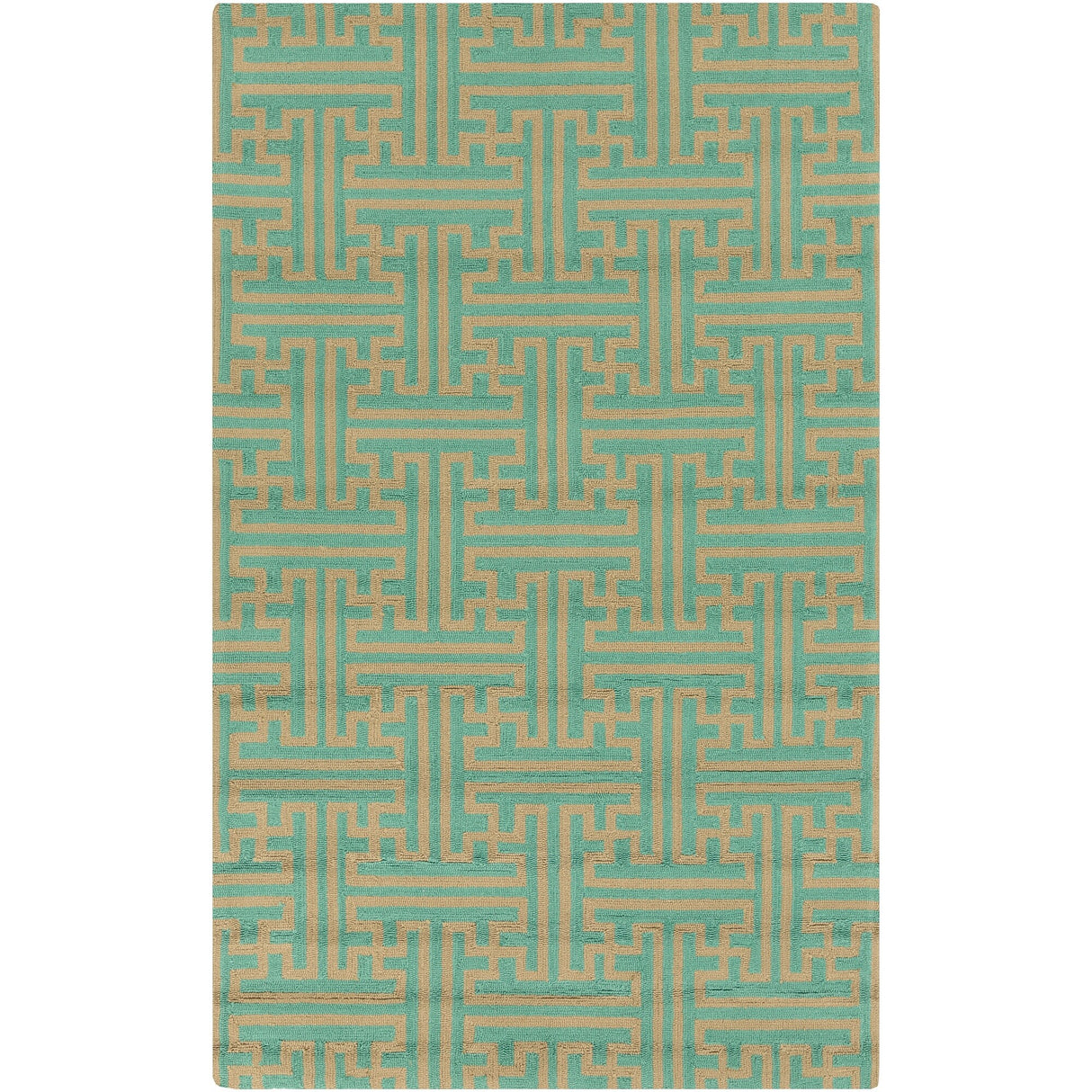 Hand-Hooked Gwyneth Contemporary Geometric Indoor/Outdoor Area Rug