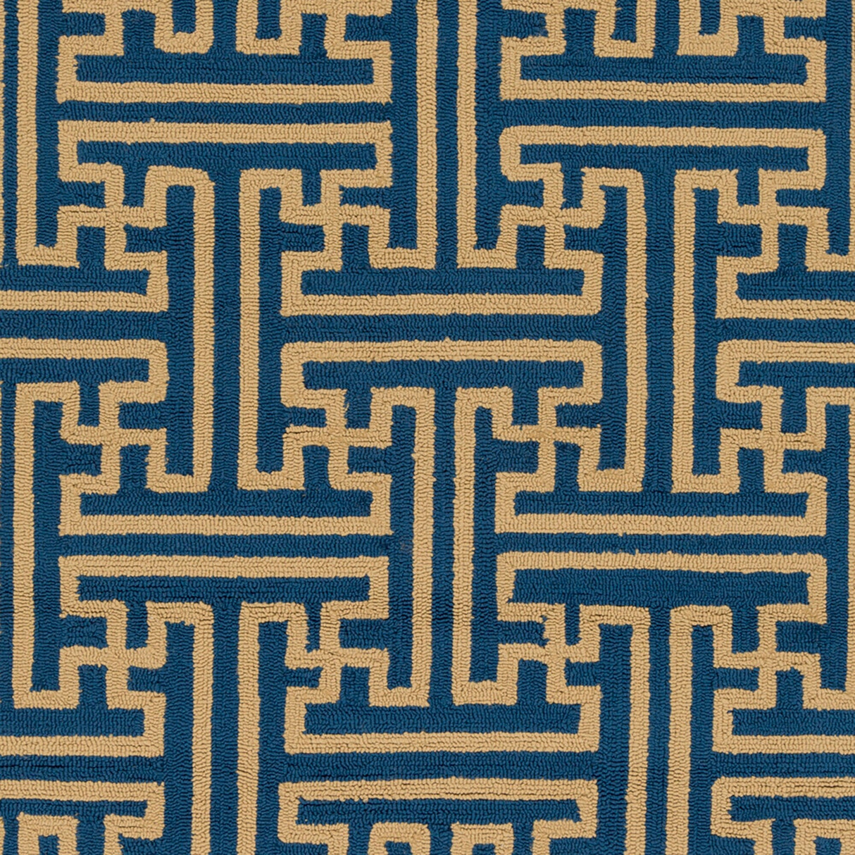 Hand-Hooked Gwyneth Contemporary Geometric Indoor/Outdoor Area Rug