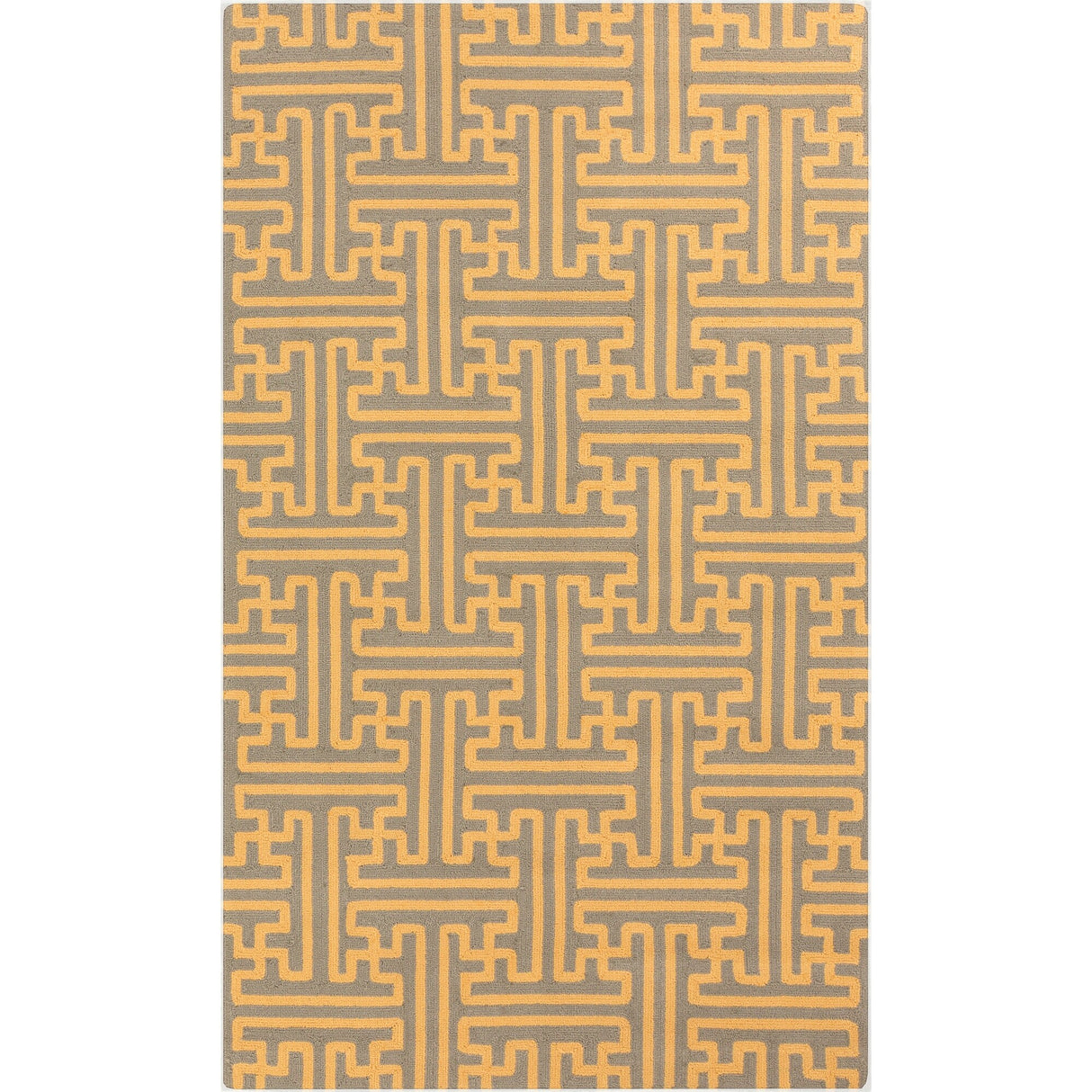 Hand-Hooked Gwyneth Contemporary Geometric Indoor/Outdoor Area Rug