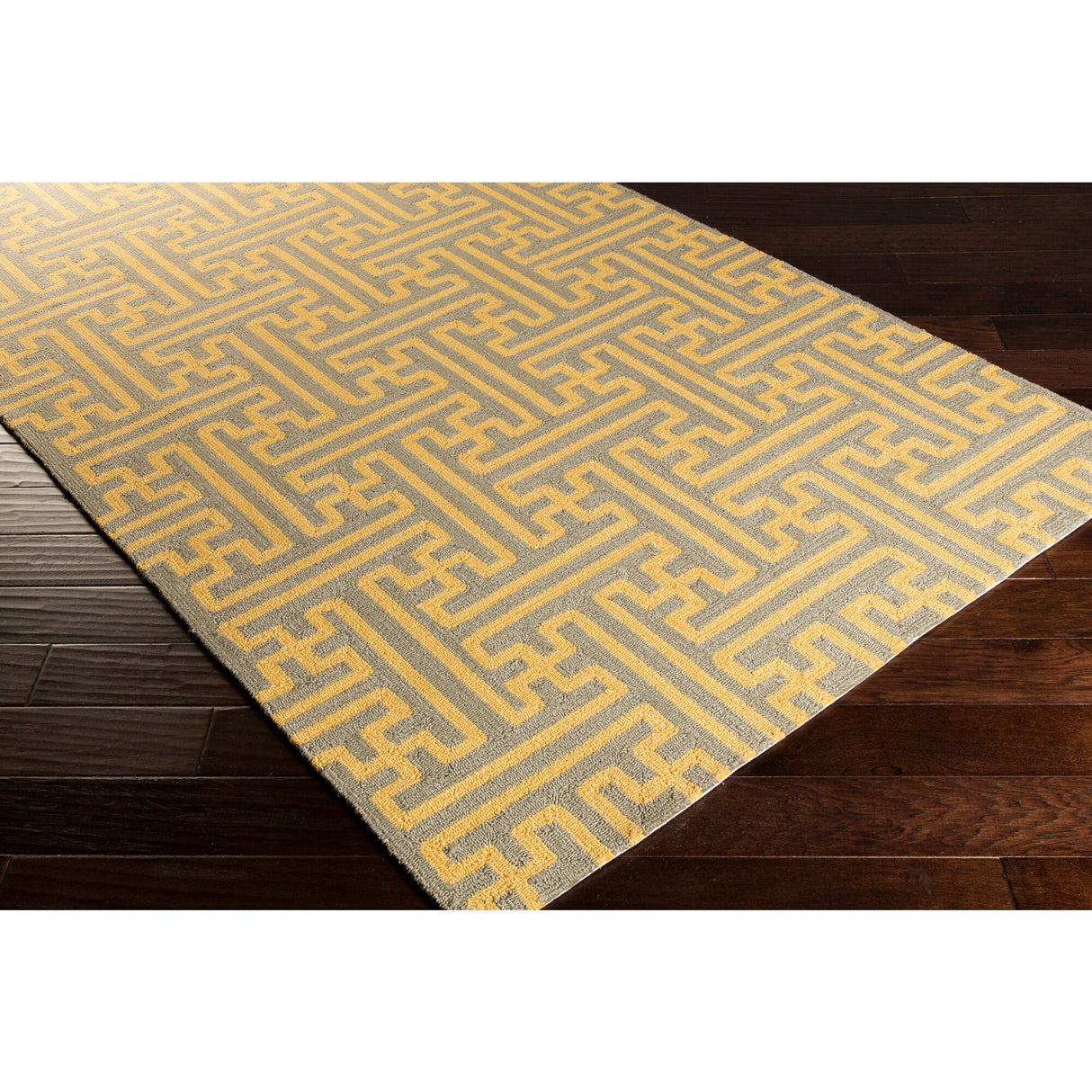 Hand-Hooked Gwyneth Contemporary Geometric Indoor/Outdoor Area Rug