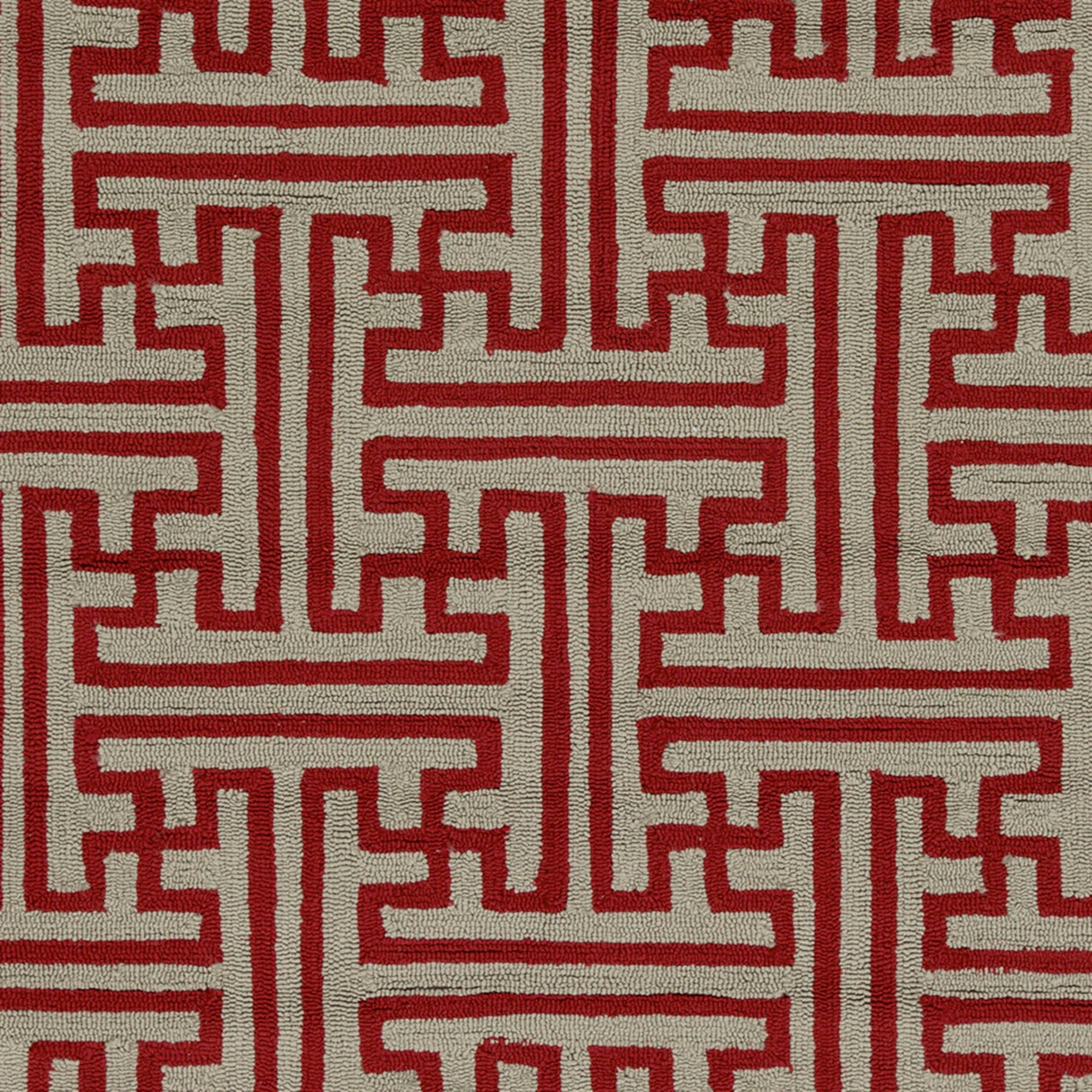 Hand-Hooked Gwyneth Contemporary Geometric Indoor/Outdoor Area Rug