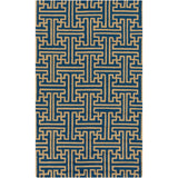 Hand-Hooked Gwyneth Contemporary Geometric Indoor/Outdoor Area Rug