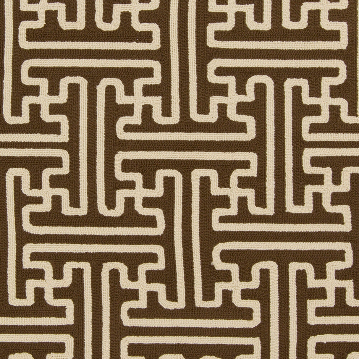 Hand-Hooked Gwyneth Contemporary Geometric Indoor/Outdoor Area Rug
