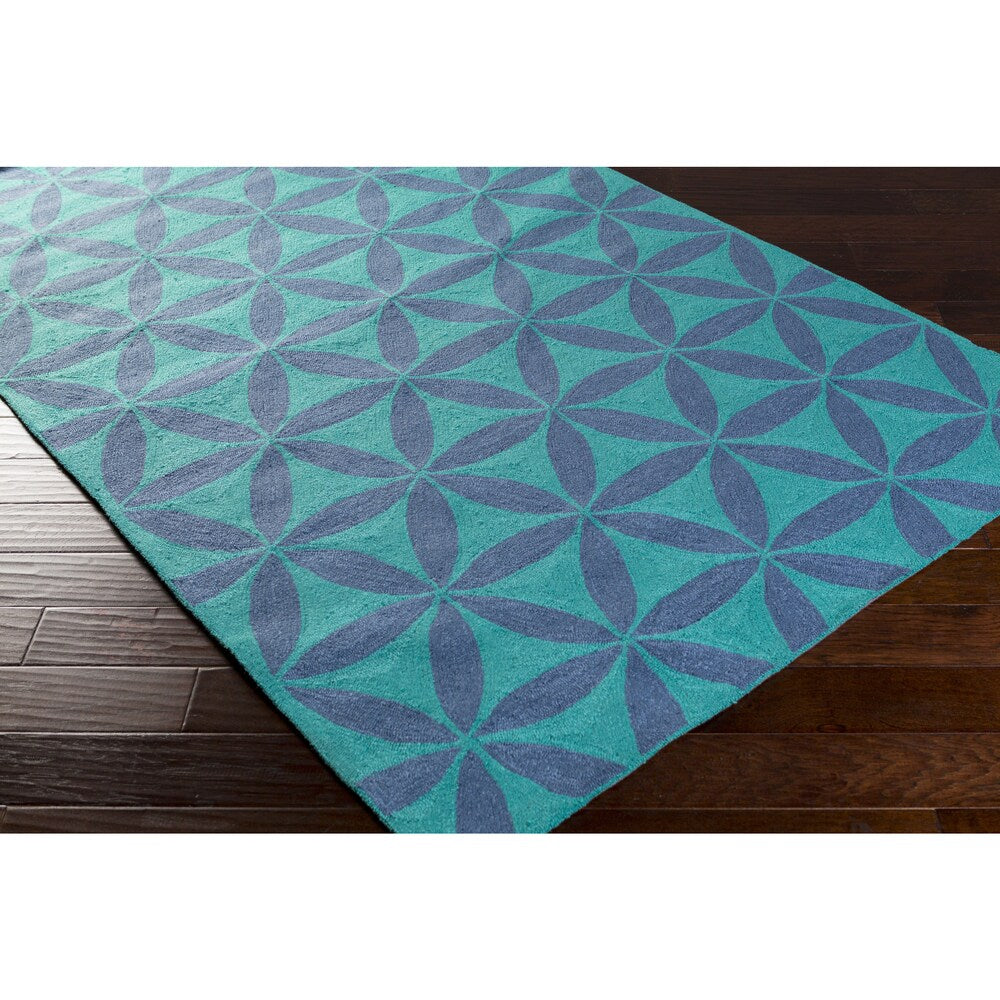 Hand-Hooked Lucy Geometric Area Rug
