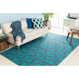 Hand-Hooked Lucy Geometric Area Rug