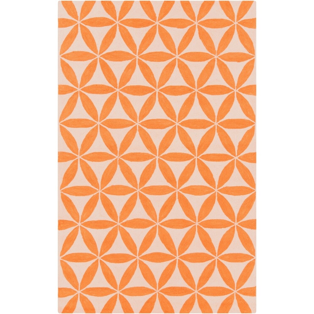 Hand-Hooked Lucy Geometric Area Rug