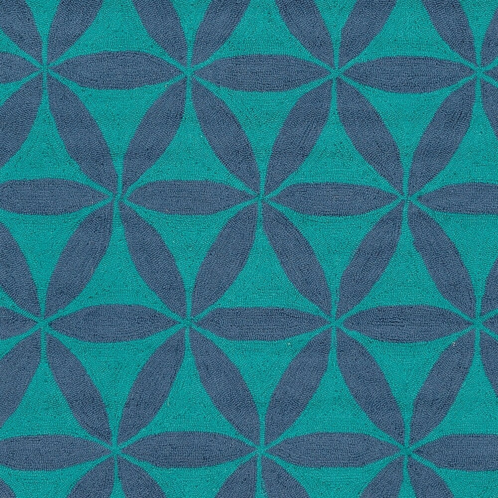 Hand-Hooked Lucy Geometric Area Rug