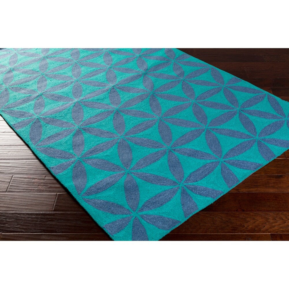 Hand-Hooked Lucy Geometric Area Rug