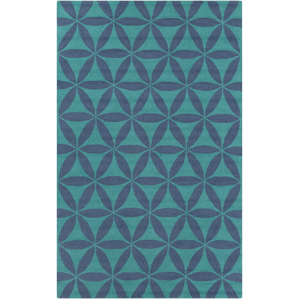 Hand-Hooked Lucy Geometric Area Rug