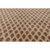 Hand Knotted 150 KPSI Beige Wool Traditional Oriental Area Rug (4x6) - 4' 1'' x 5' 11''