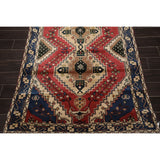 Hand Knotted 200 KPSI Ivory,Rose Wool Persian Oriental Area Rug (4'3''x7'7'') - 4'3" x 6'7"