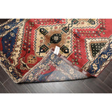Hand Knotted 200 KPSI Ivory,Rose Wool Persian Oriental Area Rug (4'3''x7'7'') - 4'3" x 6'7"