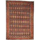 Hand-knotted Antique Persian Bidjar Rug Wool Area Rug (8'7 x 11'10)