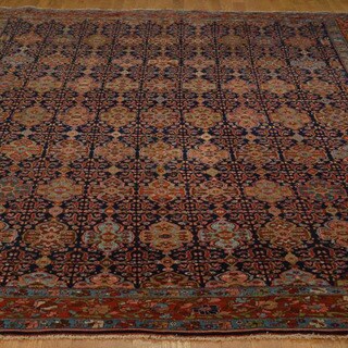 Hand-knotted Antique Persian Bidjar Rug Wool Area Rug (8'7 x 11'10)