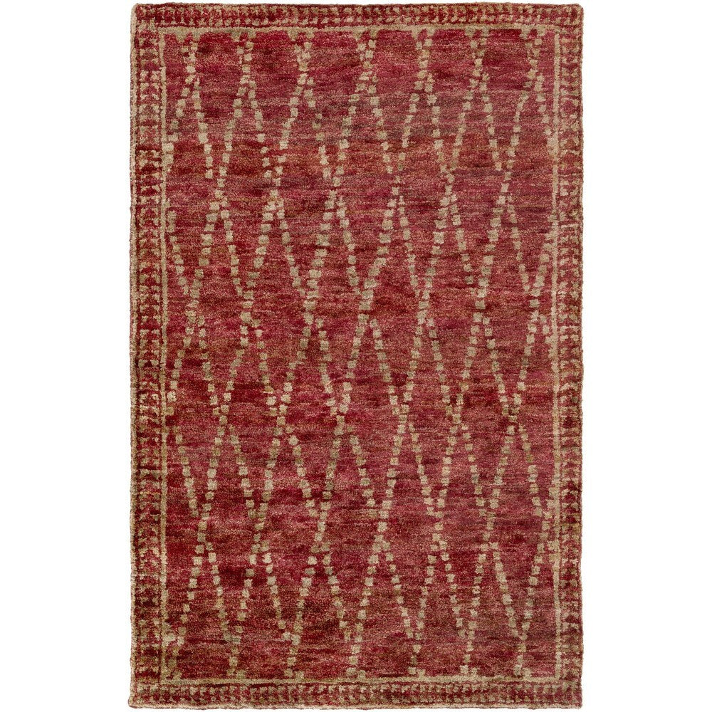 Hand Knotted Bassett Jute Area Rug - 5' x 8'