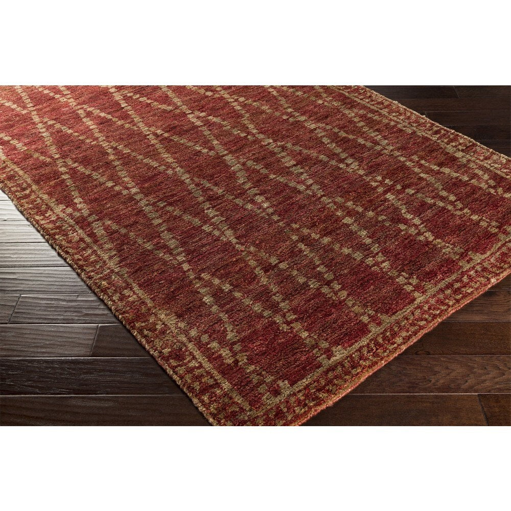 Hand Knotted Bassett Jute Area Rug - 5' x 8'