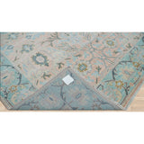 Hand Knotted Blush Turkish Oushak Wool Transitional Oriental Area Rug - 9' 1'' x 11' 10''