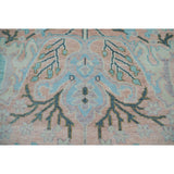 Hand Knotted Blush Turkish Oushak Wool Transitional Oriental Area Rug - 9' 1'' x 11' 10''