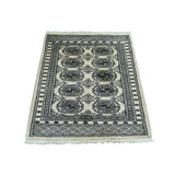 Hand-Knotted Bokara Elephant Feet Design Fine Wool Rug (2'2x3'1)