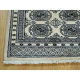 Hand-Knotted Bokara Elephant Feet Design Fine Wool Rug (2'2x3'1)