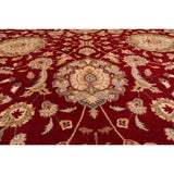 Hand Knotted Burgundy,Beige Persian Wool Oriental Area Rug (9x12) - 9' 1'' x 12' 7''