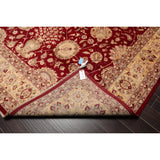 Hand Knotted Burgundy,Beige Persian Wool Oriental Area Rug (9x12) - 9' 1'' x 12' 7''