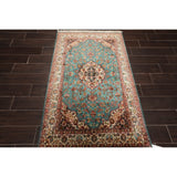 Hand Knotted Certified Silk 340-400 KPSI Persian Oriental Area Rug (3'2"x5')