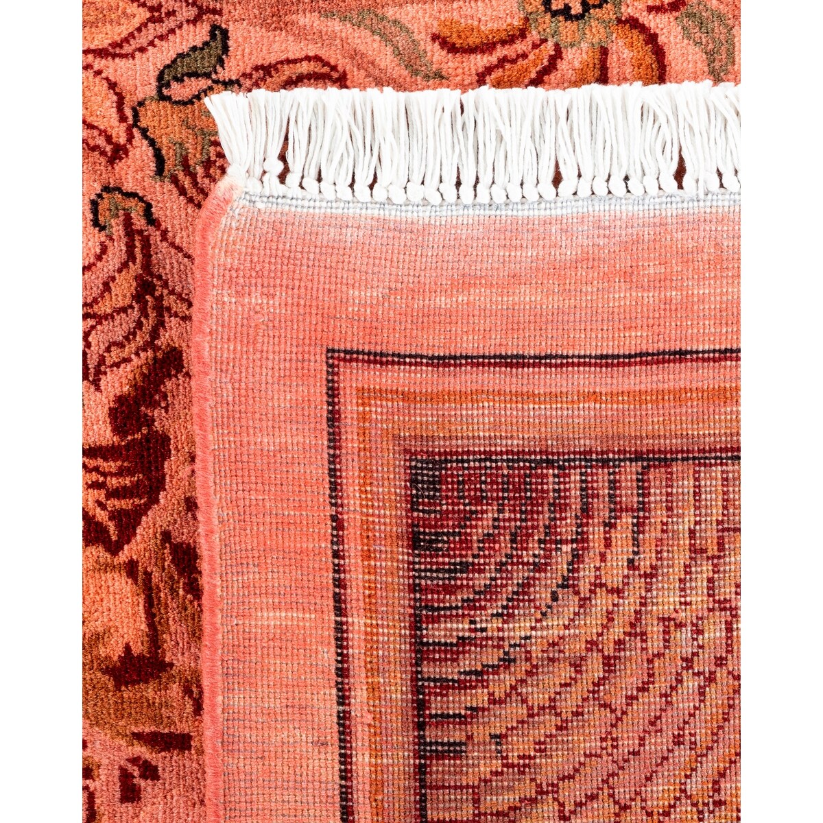Hand Knotted Contemporary Overdyed Wool Pink Area Rug - 10' 0" x 14' 5"