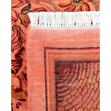 Hand Knotted Contemporary Overdyed Wool Pink Area Rug - 10' 0" x 14' 5"