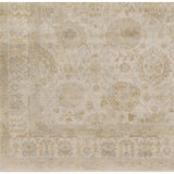 Hand-Knotted Dane Border New Zealand Wool Area Rug - 8' x 11'