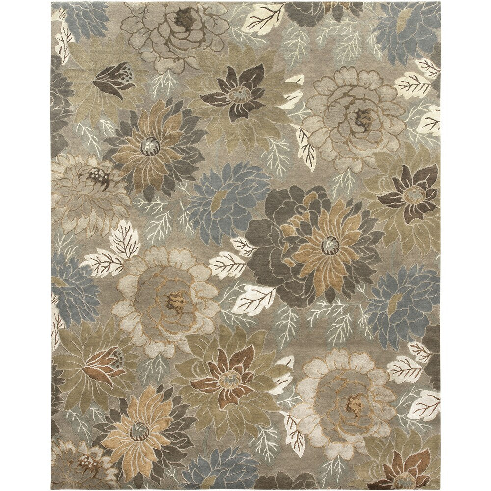 Delilah Hand-Knotted Oversized Bloom Wool Blend Area Rug