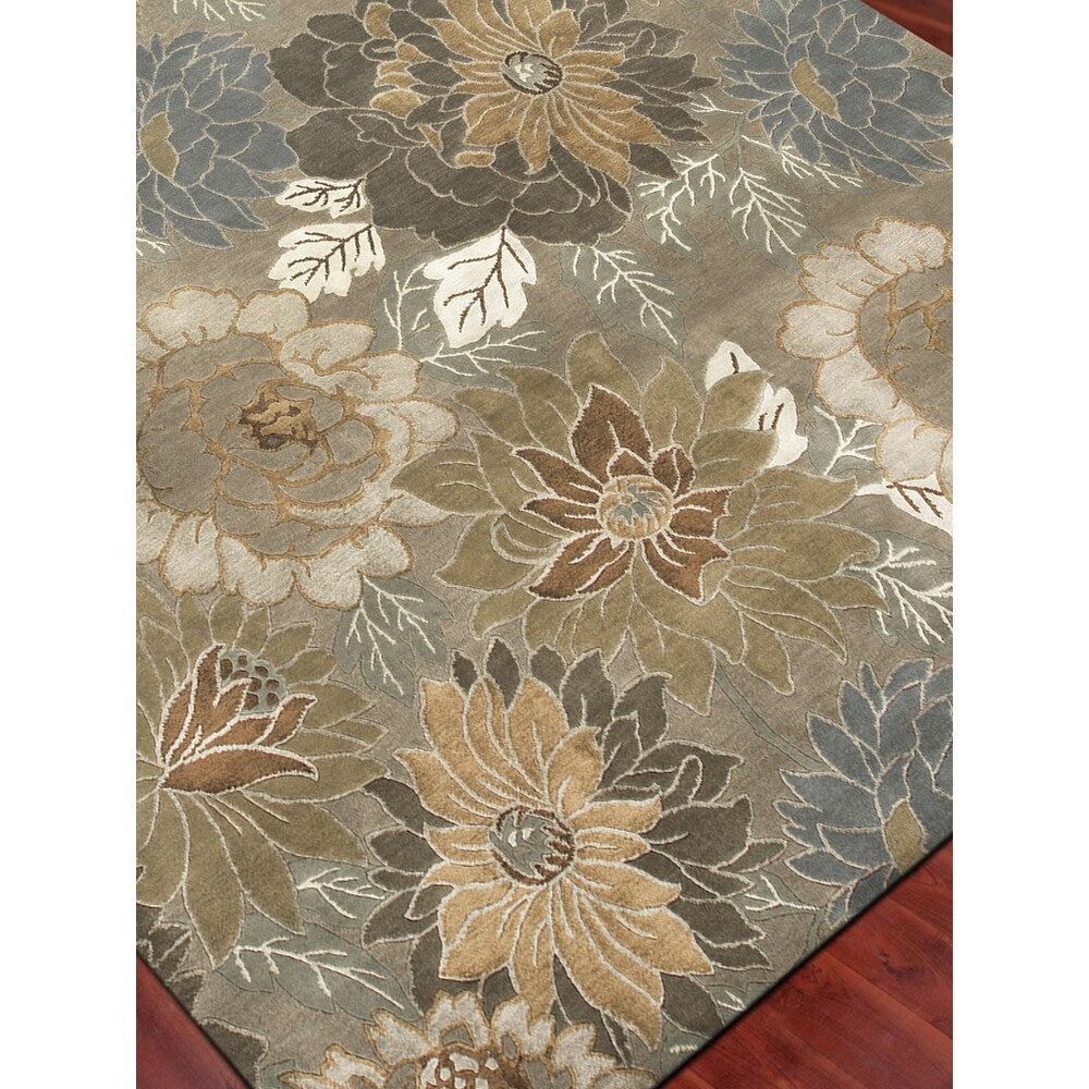 Delilah Hand-Knotted Oversized Bloom Wool Blend Area Rug