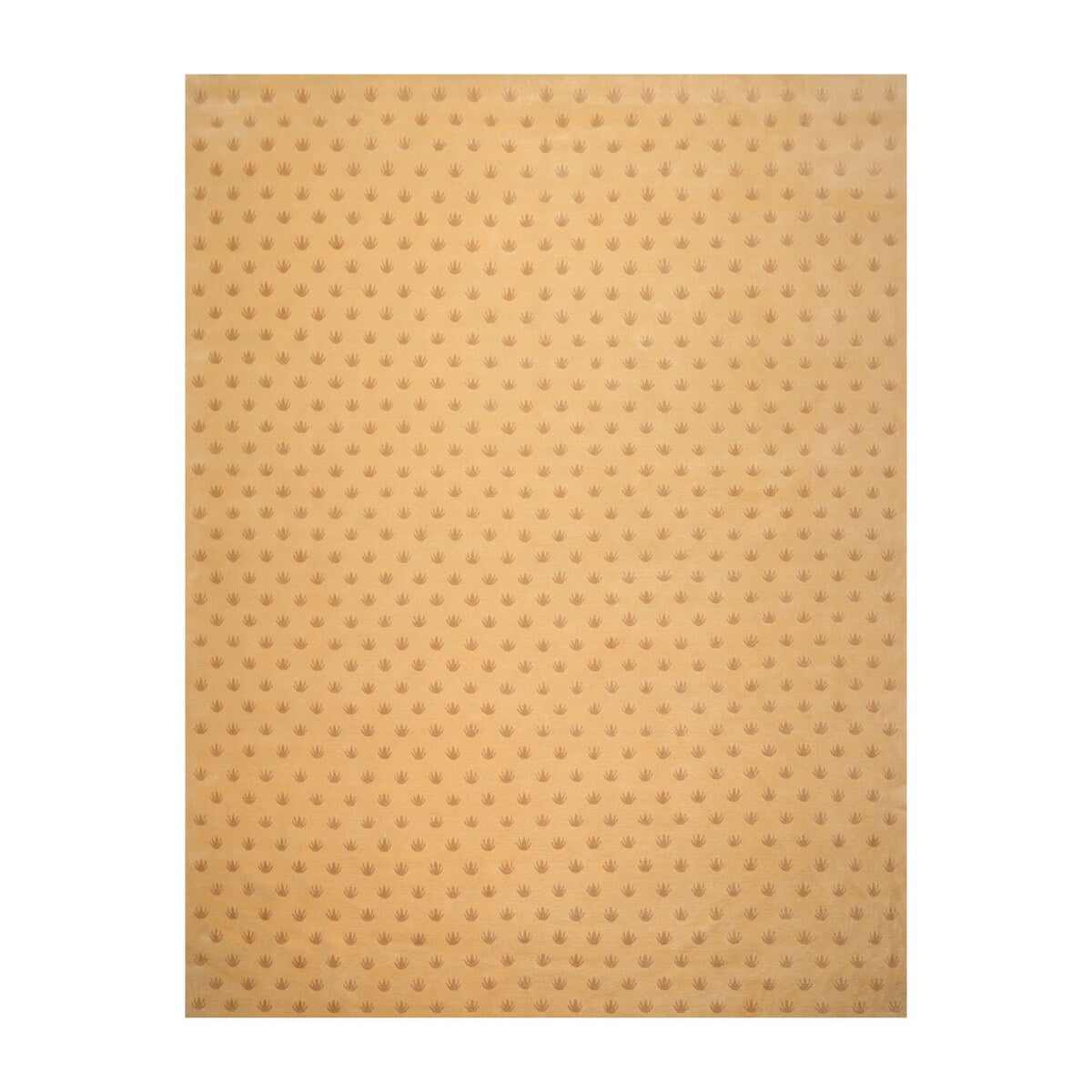 Hand Knotted Caramel, Brown Tibetan Wool Modern Oriental Area Rug (9x1