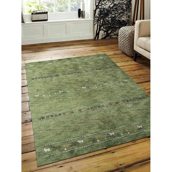 Hand Knotted Gabbeh Contemporary Area Rug