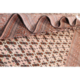 Hand Knotted Oriental Ivory Turkoman Baouch Persian Woolen Area Rug - 9'7" x 6'4"
