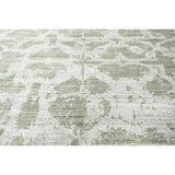 Hand Knotted Gray,Wool/Bamboo Silk Transitional Oriental Area Rug