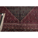 Hand Knotted Herati Fish Mahi Palace Size Wool Oriental Area Rug (12'x18'3") - 10'3" x 13'11"