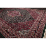 Hand Knotted Herati Fish Mahi Palace Size Wool Oriental Area Rug (12'x18'3") - 10'3" x 13'11"