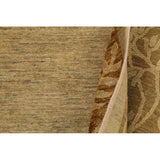 Boho Chic Hand-Knotted Lt. Green/Brown Wool Rug (8'11 x 11'10) - 9' x 12'